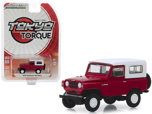 1971 Nissan Patrol Red with White Top \Tokyo Torque\" Series 7 1/64