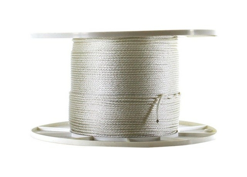 Wellington G1008S1000S Solid Braided Nylon Cord Spool  White - 0.12 in