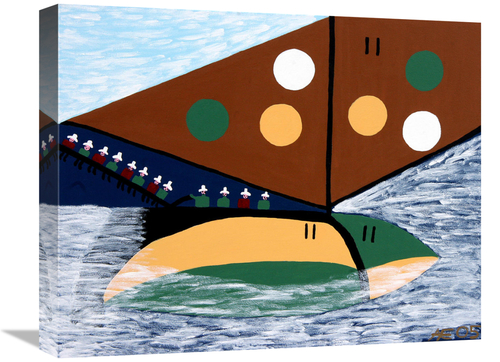 Global Gallery GCS-479171-1620-142 16 x 20 in. 1973 Nassau Harbour Art