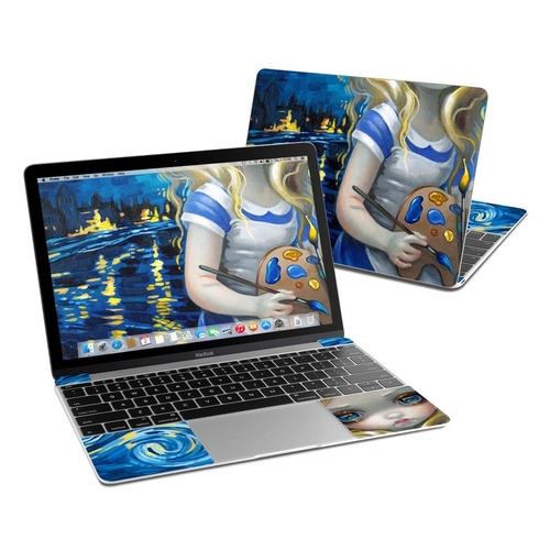 DecalGirl MB12-ALICEVG 12 in. MacBook Skin - Alice in a Van Gogh