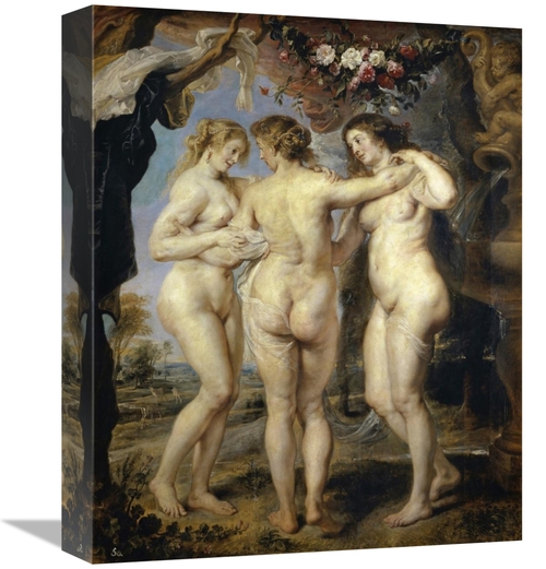 Global Gallery GCS-282788-16-142 16 in. The Three Graces Art Print - P