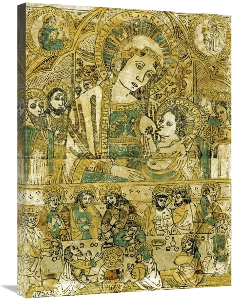 Global Gallery GCS-266624-30-142 30 in. The Madonna & Child Enthroned 