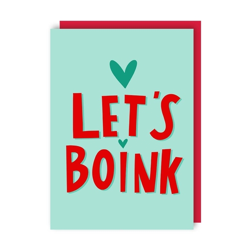 Boink FunnY Rude Love Card (Valentine's, Anniversary) (Pack of 6)