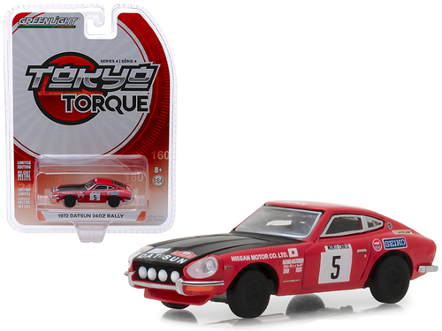 1972 Datsun 240Z #5 Red with Black Hood \Nissan Motor Co. Ltd.\" Monte