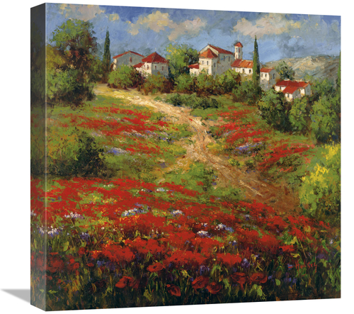 Global Gallery GCS-128425-1818-142 18 x 18 in. Country VIllage II Art 