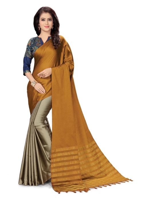 Generic Women's Handloom Cotton Soft Silk Saree