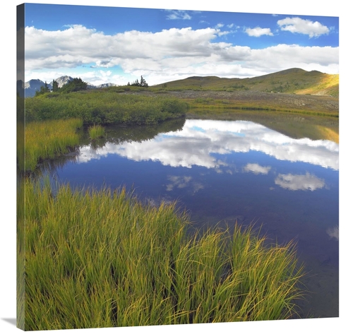 Global Gallery GCS-460935-3636-142 36 x 36 in. Clouds Reflected in Wat