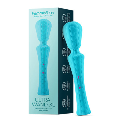 FemmeFunn Ultra Wand XL Rechargeable Flexible Textured Silicone