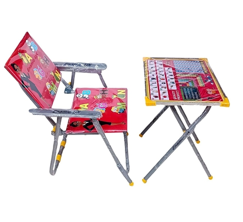 Study Desk Best for Kids, Cartoon Pattern Printed Adjustable Foldable