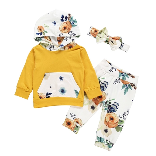 0 24M New Infant Baby Girl Boys Clothes Sets 3pcs