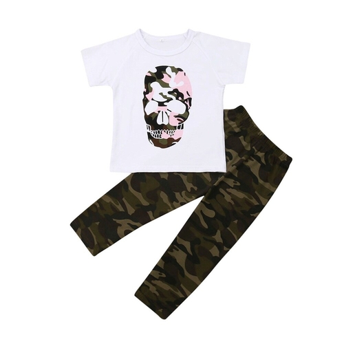 Newborn Baby Girl Boy Camouflage Clothes