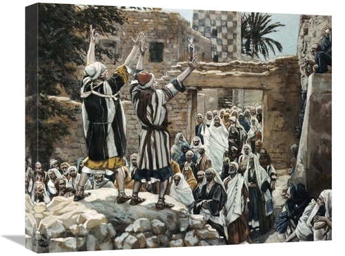 Global Gallery GCS-280329-22-142 22 in. Healing of the Two Blind Men a