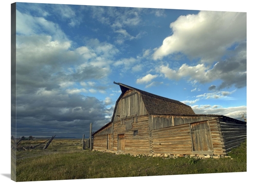 Global Gallery GCS-396332-3040-142 30 x 40 in. Mormon Row Barn, Gr