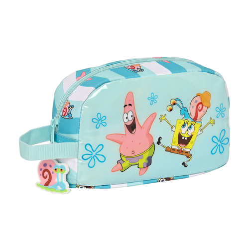 Thermal Lunchbox Spongebob Stay positive Blue White (21.5 x 12 x 6.5