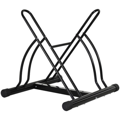 Soozier 2 Rack Bicycle Floor Stand Bike Parking Garage  Indoor and