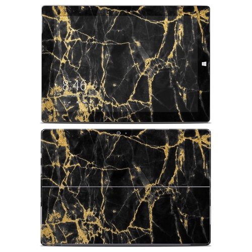 DecalGirl MIS3-BLACKGOLD Microsoft Surface 3 Skin - Black Gold Marble