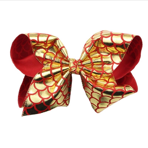 6Styles Sequin Bowknot With Hair Clip For Girls