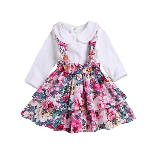 Lovely Kids Baby Girls Princess Sets Solid Peter