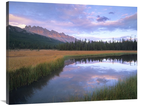 Global Gallery GCS-396737-3040-142 30 x 40 in. Dolomite Peak & Bow Riv