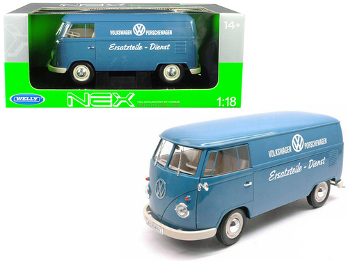 1963 Volkswagen T1 Microbus \Volkswagen Porschewagen\" Blue 1/18