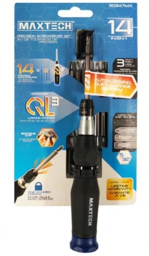 Maxtech Consumer Products 50347MX Ql3 Precision Screwdriver Set