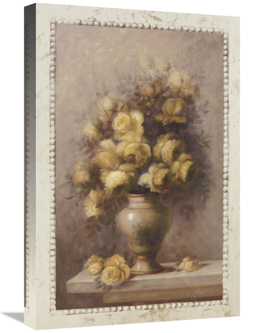 Global Gallery GCS-122442-1624-142 16 x 24 in. Yellow Rose Bouquet Art