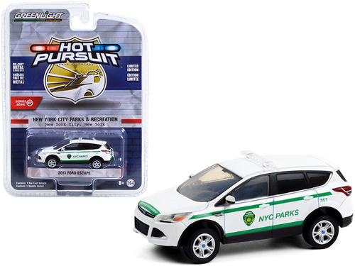 2013 Ford Escape White with Green Stripes \NYC Parks\" New York City