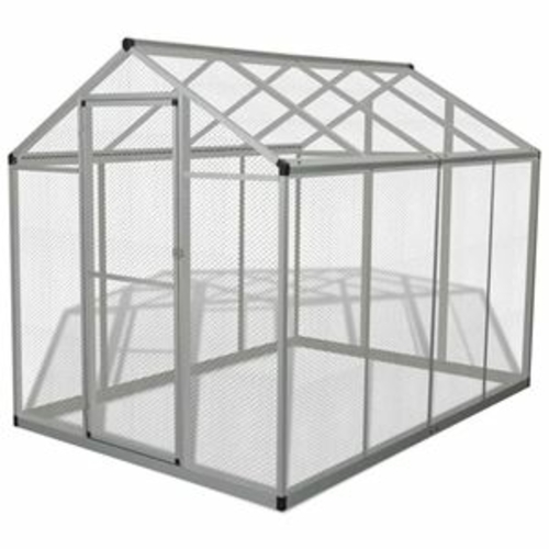 CB20312 70 x 95.3 x 75.6 in. Outdoor Aviary Aluminum Birds Cage