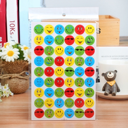 10Pcs/Pack Emoji  Face Diary Stickers Planner