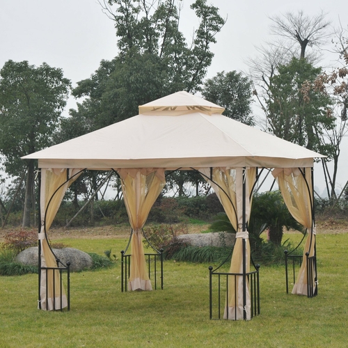 Outsunny 10'x10' Garden Gazebo Patio Canopy Events Party Backyard with