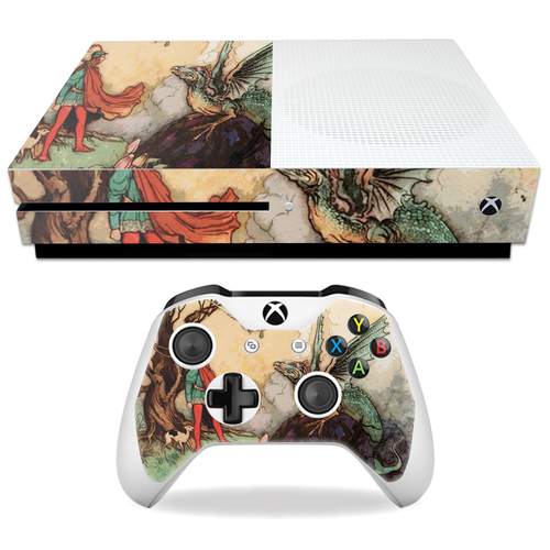 MightySkins MIXBONES-Tale Of A Dragon Skin Decal Wrap for Microsoft Xb