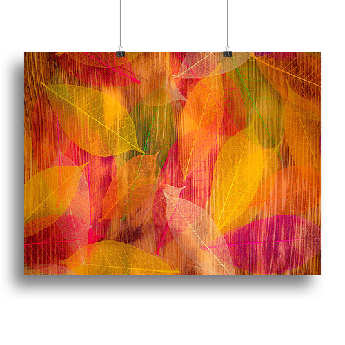 Autumn leaves texture Canvas Print or Poster