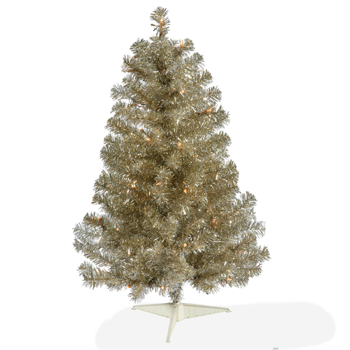 Champ Dura-Lit Christmas Tree with Warm White LED Lights, 3 ft. x 