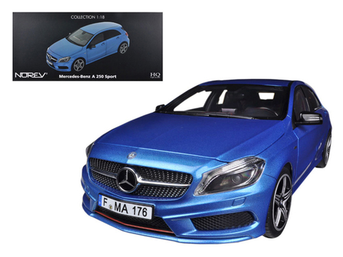 2012 Mercedes A 250 Sport Blue 1/18 Diecast Car Model by Norev