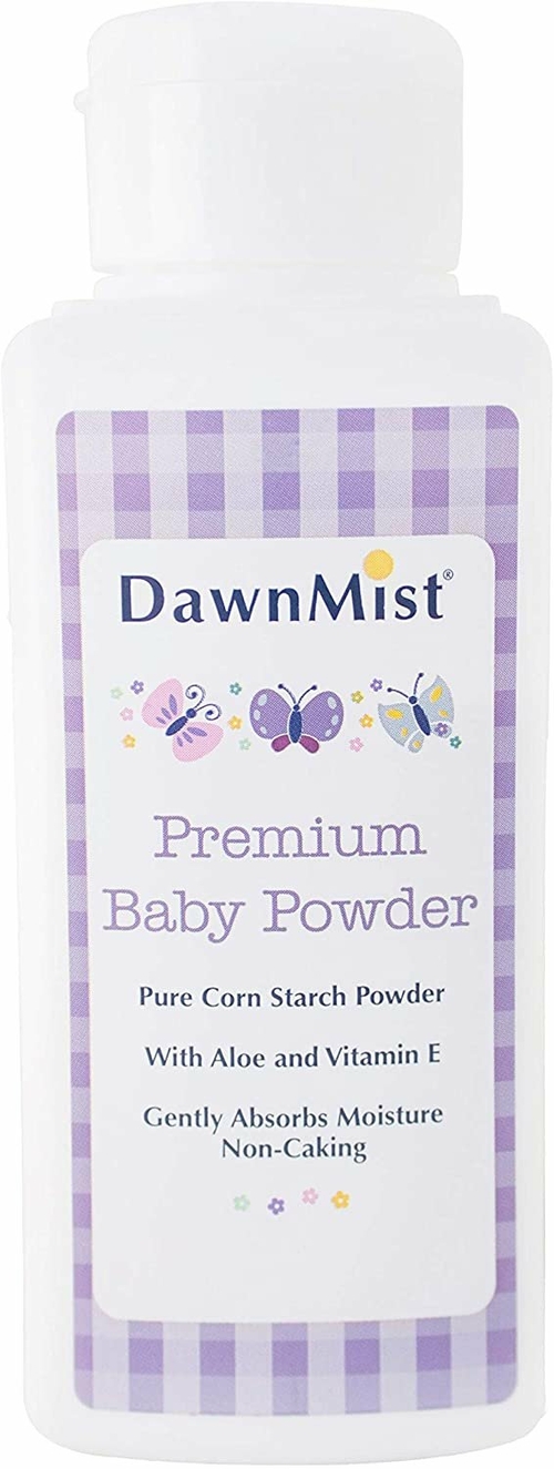 Dukal Pack of 24 Premium Baby Powder. 14 oz Corn Starch Baby Powder.