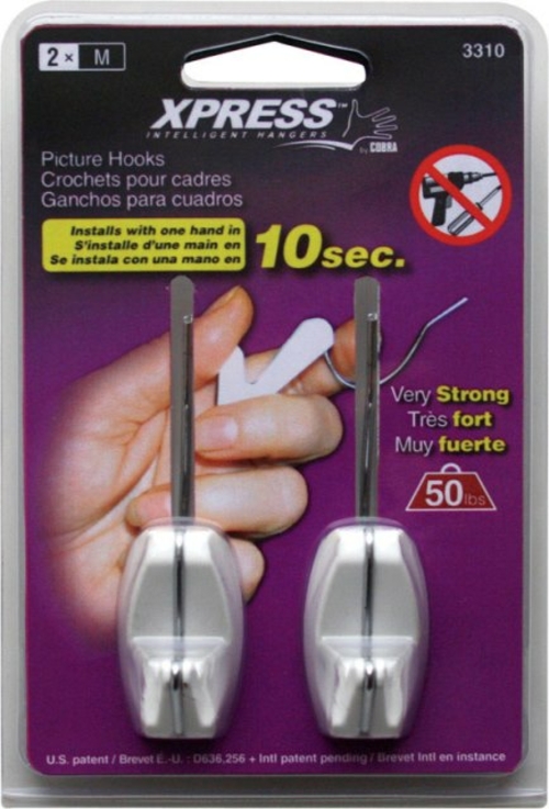 Xpress 3310 Medium Picture Hook - pack of 5