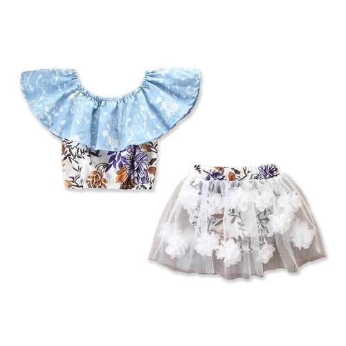 Summer Flower Newborn Baby Girls Clothes 