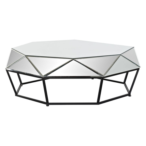 Centre Table DKD Home Decor Metal Mirror 100 x 100 x 35 cm