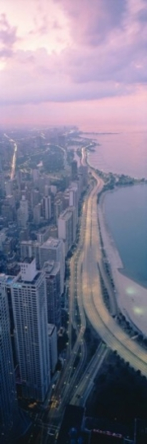 Panoramic Images PPI38649L Aerial view of buildings in a city  Chicago