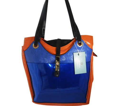 Main Aryana Ashlyn2blu Blue Handbag With Top Zip Closure image