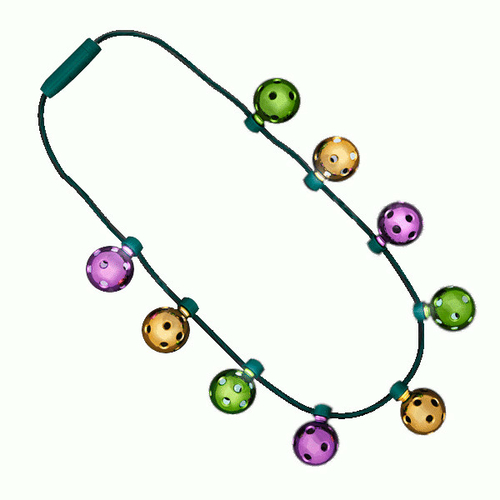 Blinkee A200 Mardi Gras LED Shine Through Party Disco Balls Necklace