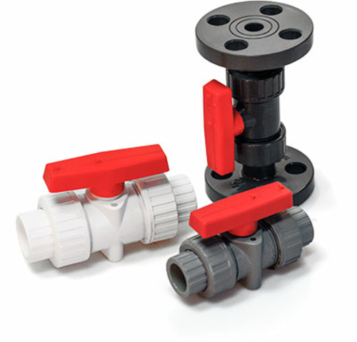 American Valve P200FC 2 2 in. CPVC Ball Valve with Flanged Ends PTFE S