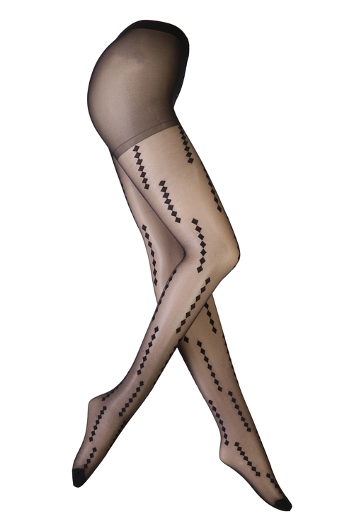 LOORA black sheer tights for women