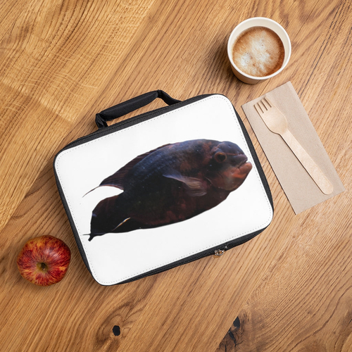 Red and Black Fish Lunch Bag