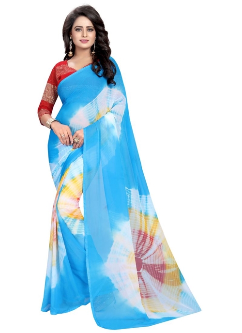 Generic Women's Chiffon Saree(Multi, 5.5-6mtrs)