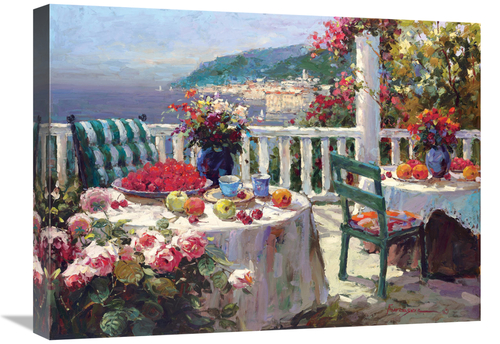 Global Gallery GCS-120005-1824-142 18 x 24 in. Terrace Brunch Art Prin