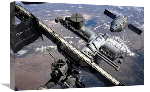 Global Gallery GCS-393571-1624-142 16 x 24 in. Orion Preparing to Dock