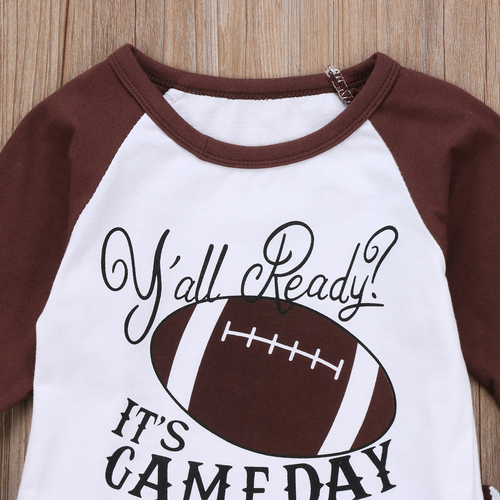 Babies 2pcs Football Printing Clothing Set Outfits