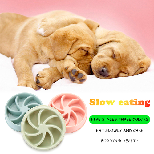 1PC Pet Dog Slow Eating Bowl Puppy Dog Feeding