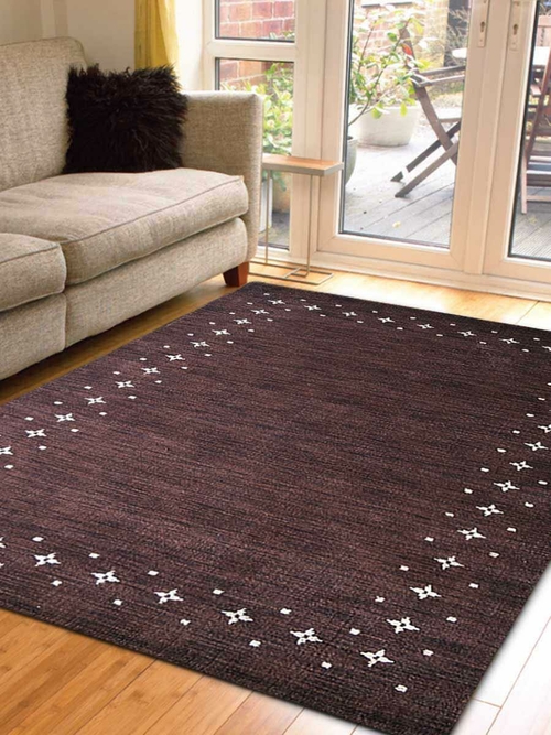 Glitzy Rugs UBSL00219L0004A11 6 x 9 ft. Hand Knotted Gabbeh Wool Conte